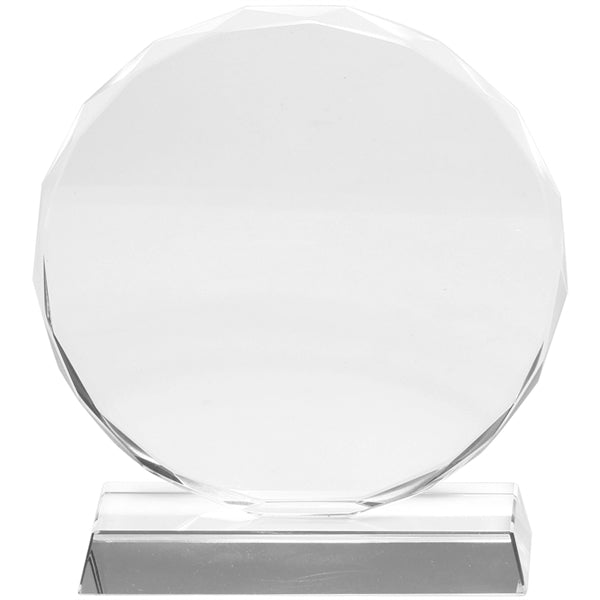 Round Edge Branded Crystal Awards
