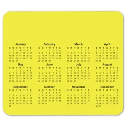 Customized Horizontal Calendar Mouse Pad