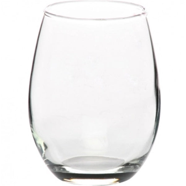 9 oz. Stemless Etched Wine Glasses