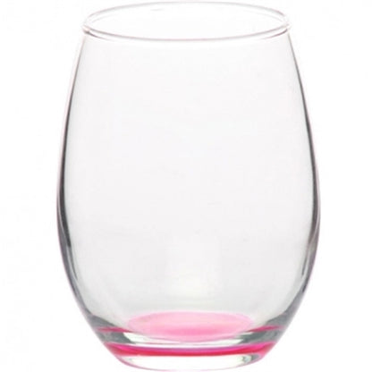 9 oz. Stemless Etched Wine Glasses
