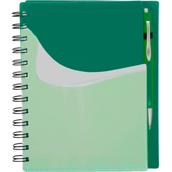 Spiral Notebooks with Front Pocket