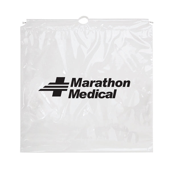 Cotton Cord Drawstring Plastic Bag - Flexo Ink