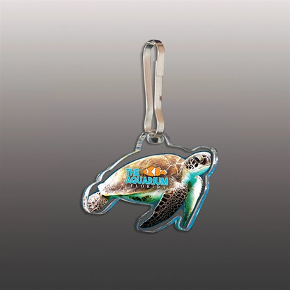 Ultra Vivid Clear Acrylic Zipper Pull