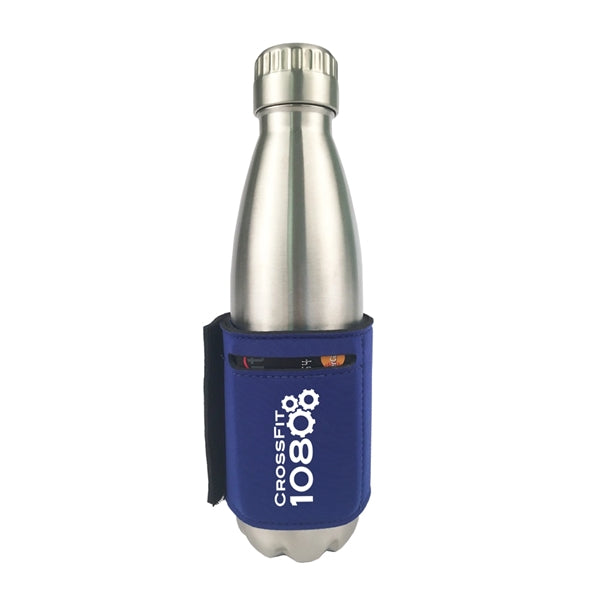 Neoprene Insulated Bottle Sleeve W/ Card Holder
