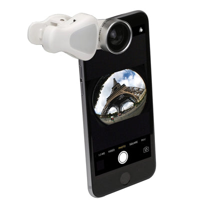 Cell Phone Clip-On Lens w/LED Light