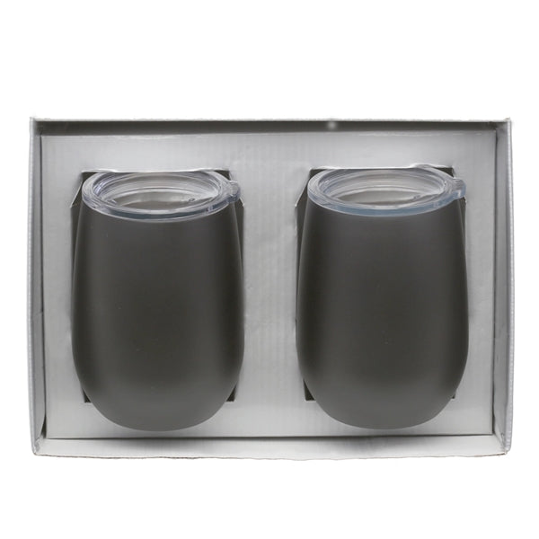 Stainless Steel Stemless Wine Tumbler Gift Set