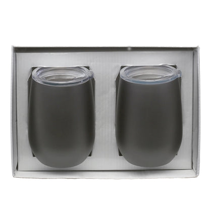 Stainless Steel Stemless Wine Tumbler Gift Set