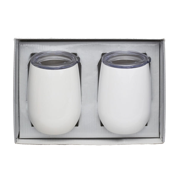 Stainless Steel Stemless Wine Tumbler Gift Set