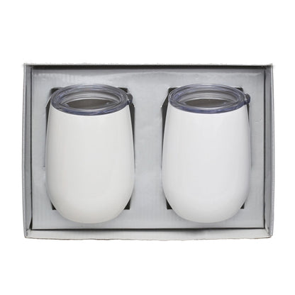 Stainless Steel Stemless Wine Tumbler Gift Set