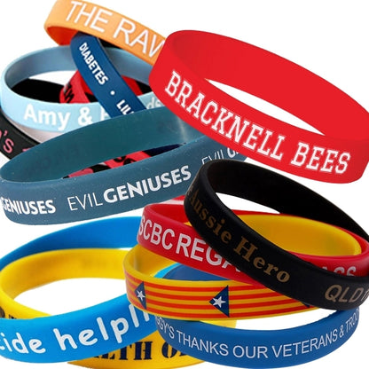 Custom Printed Silicone Bracelets
