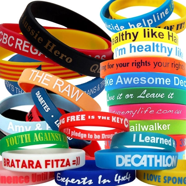 Custom Printed Silicone Bracelets