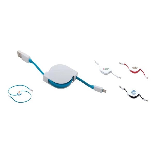 Retractable USB to Micro-USB/Charger Cable