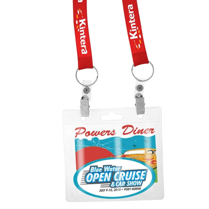 3/4" Screen Printed Dual Attachment Lanyard