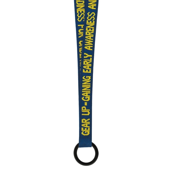3/4" Woven Text Lanyard