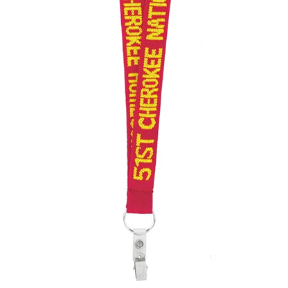 3/4" Woven Text Lanyard