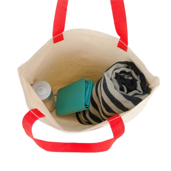 Colored Handle Tote
