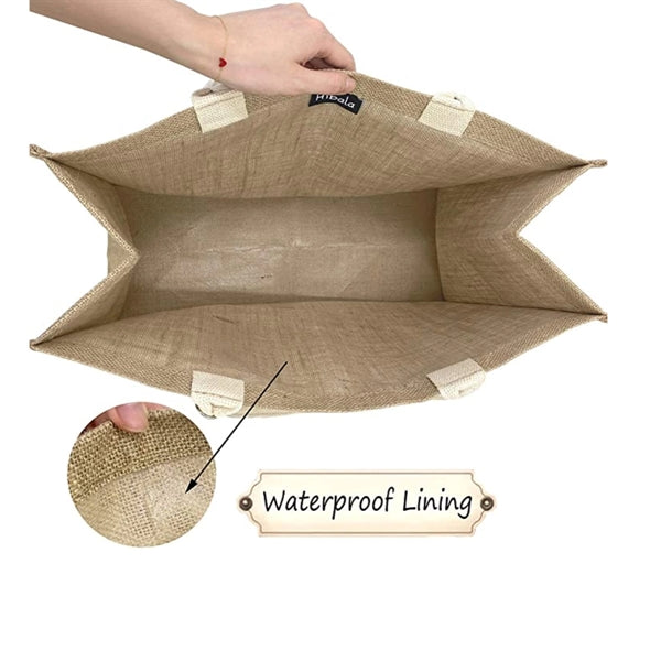 Jute Beach Tote Bag