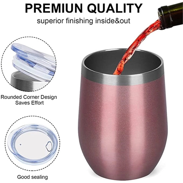 Stainless Steel 12oz Insulated Mug With Lid