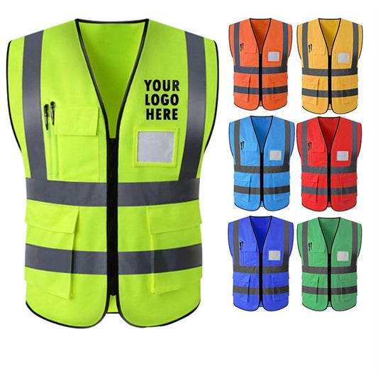 Reflective Vest With Zipper