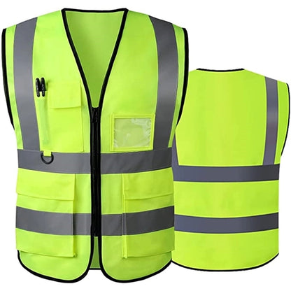Reflective Vest With Zipper