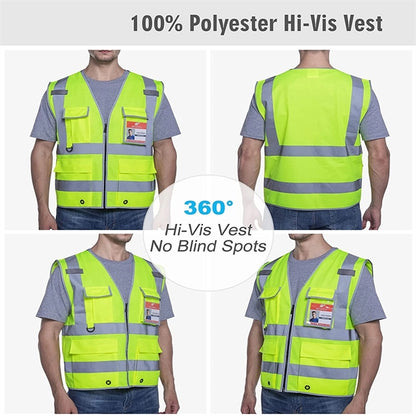 Reflective Vest With Zipper