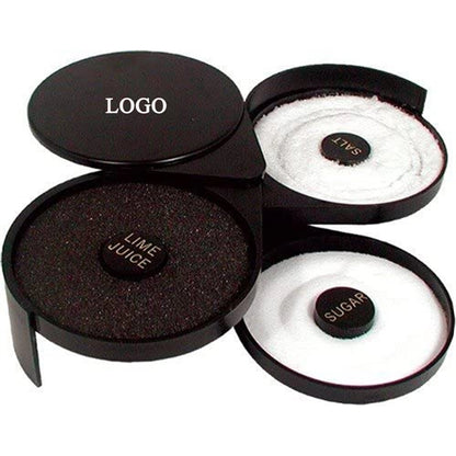 Bar Utensils Bartending Tool Three-Layer Salt Box