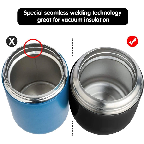 Leak Proof Insulated Lunch Container Box with Folding Spoon