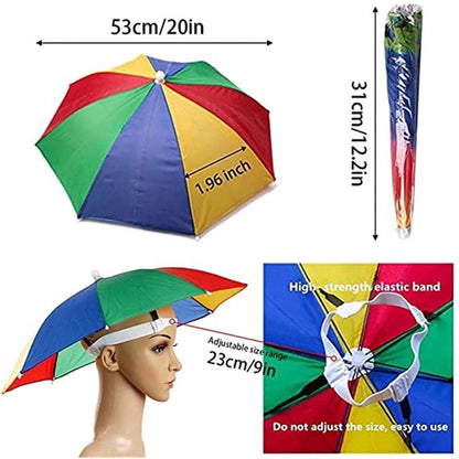 Wearing Umbrella Hat