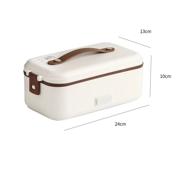 Portable Electric Lunch Box for Car & Home w/ Fork & Spoon