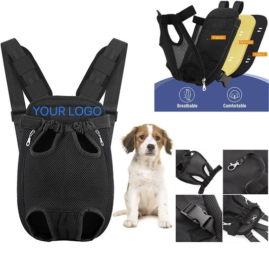 Adjustable Pet Front Carrier Backpack Travel Bag