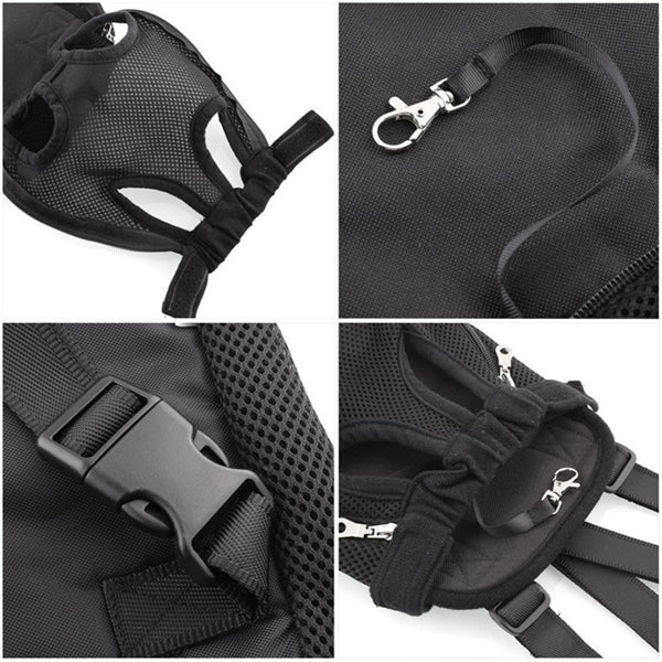 Adjustable Pet Front Carrier Backpack Travel Bag