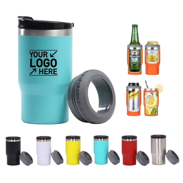 4 in 1 14Oz Stainless steel Tumbler Cooler Cup