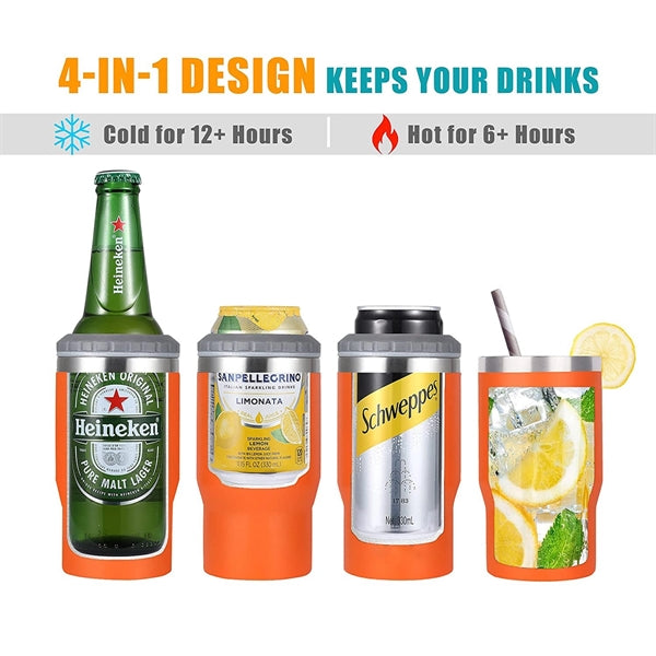4 in 1 14Oz Stainless steel Tumbler Cooler Cup