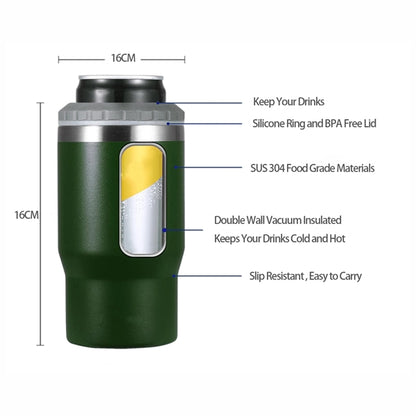 4 in 1 14Oz Stainless steel Tumbler Cooler Cup