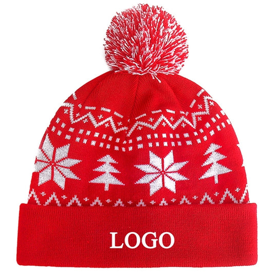 Christmas Hat Winter Knitted Crochet