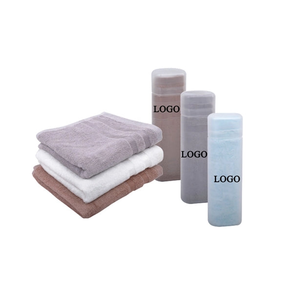 Travel home washing face double-sided bamboo fiber towel