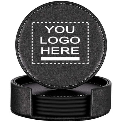 PU Leather Round Coaster