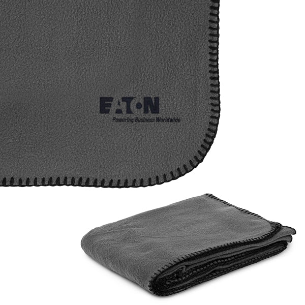 260g Anti-Pill Embroidered Fleece Throw Blanket 50" x 60"