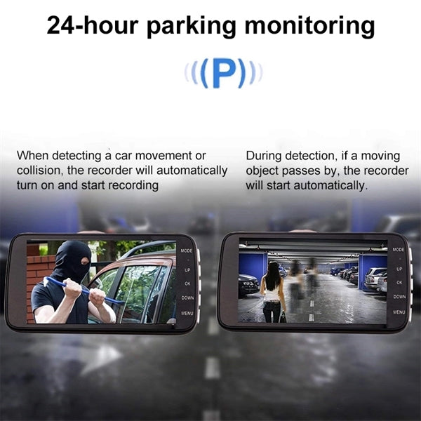 Dash Cam Front and Rear 1080P Full HD