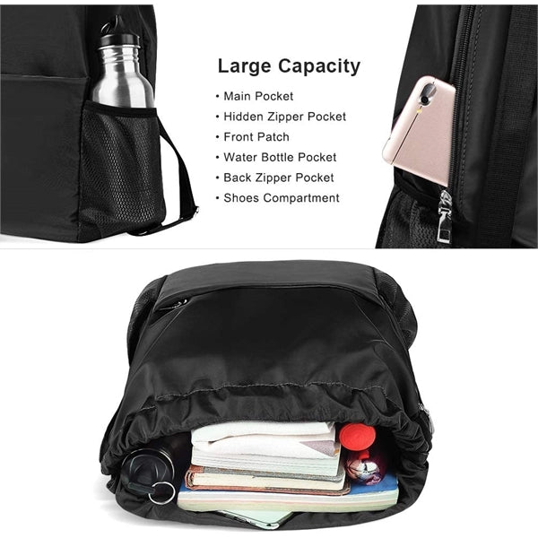Oxford Cloth Drawstring Backpack