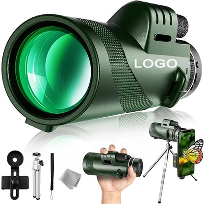 Monocular Telescope with Smartphone Holder & Tripod
