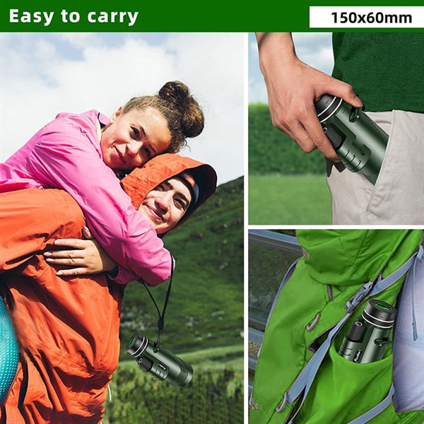 Monocular Telescope with Smartphone Holder & Tripod