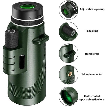 Monocular Telescope with Smartphone Holder & Tripod
