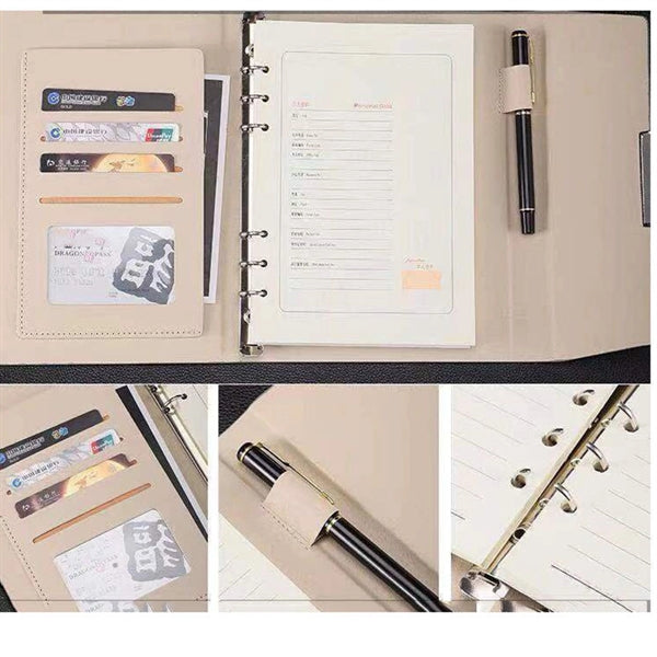 Leather Binder Portfolio Padfolio Folder