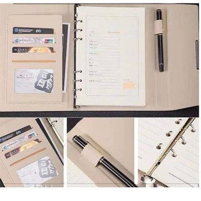 Leather Binder Portfolio Padfolio Folder