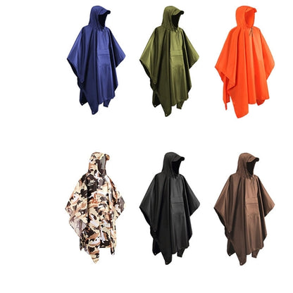 Waterproof Rain Poncho For Camping Hiking