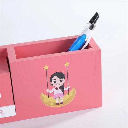 Wooden Perpetual Desk Calendar