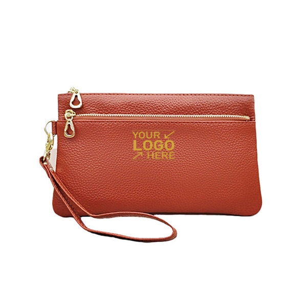 Leather Smartphone Wristlet Clutch Wallet