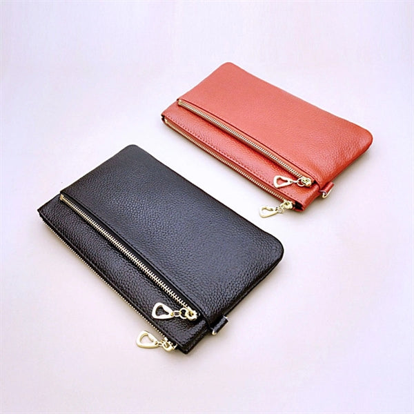 Leather Smartphone Wristlet Clutch Wallet