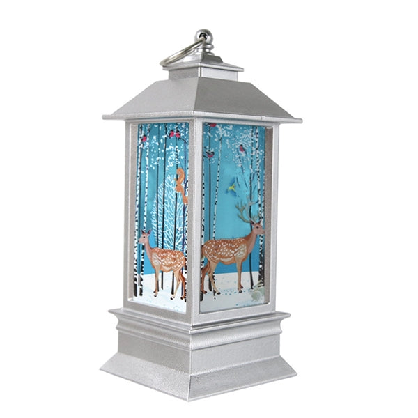 Santa Snowman Lantern